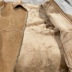 Guess by Marciano Light Brown Faux Shearling Jacket